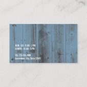 Coffee Loyalty Kaarten Rustic Dusty Blue Barn Wood (Achterkant)