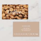 Coffee Loyalty Punch Card (Voorkant / Achterkant)