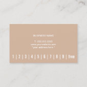 Coffee Loyalty Punch Card (Achterkant)