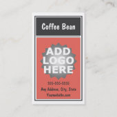 Coffee Loyalty Punch Card Visitekaartje (Voorkant)