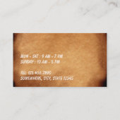 Coffee Loyalty Punch Kaart  oud papier (Achterkant)