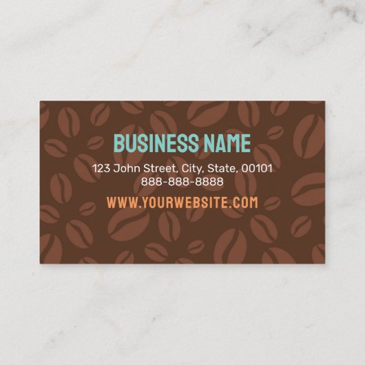 Coffee Loyalty Stamp of Punch Kaart - Koop 9 Krijg (Achterkant)