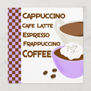 Coffee Luncheon Bridal Shower Kaart