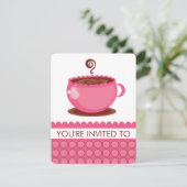 Coffee Luncheon-uitnodigingen Kaart (Staand voorkant)