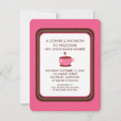 Coffee Luncheon-uitnodigingen Kaart (Achterkant)