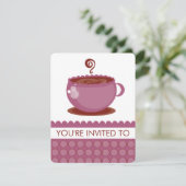 Coffee Luncheon-uitnodigingen Kaart (Staand voorkant)