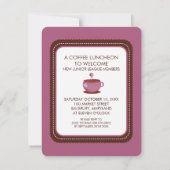 Coffee Luncheon-uitnodigingen Kaart (Achterkant)