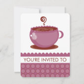 Coffee Luncheon-uitnodigingen Kaart (Voorkant)