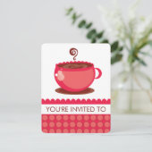 Coffee Luncheon-uitnodigingen Kaart (Staand voorkant)