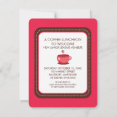 Coffee Luncheon-uitnodigingen Kaart (Achterkant)