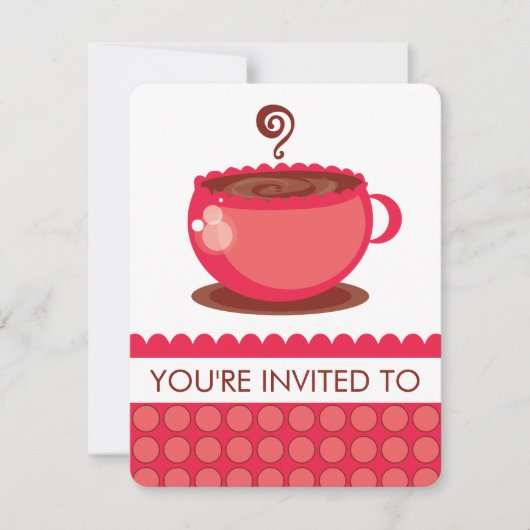 Coffee Luncheon-uitnodigingen Kaart (Voorkant)
