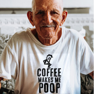COFFEE MAAKT ME OP T-SHIRT