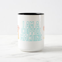 Coffee Machine Funny citeert Klassieke Mok, 11 oz