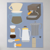 Coffee Maker Tools Poster (Voorkant)