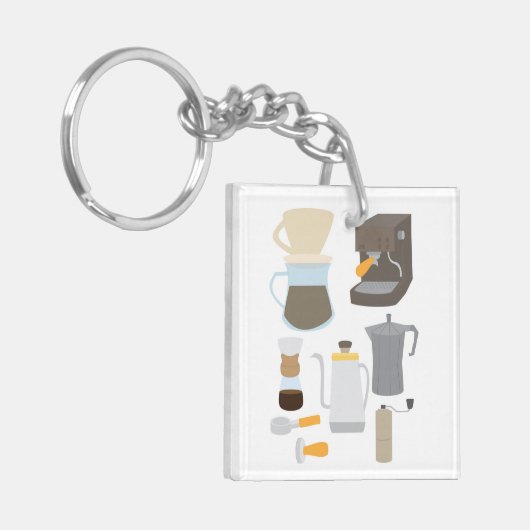 Coffee Maker Tools Sleutelhanger (Voorkant Links)