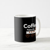 Coffee Makes Me Poop – Funny Coffee Mok voor Caffè (Voorkant rechts)