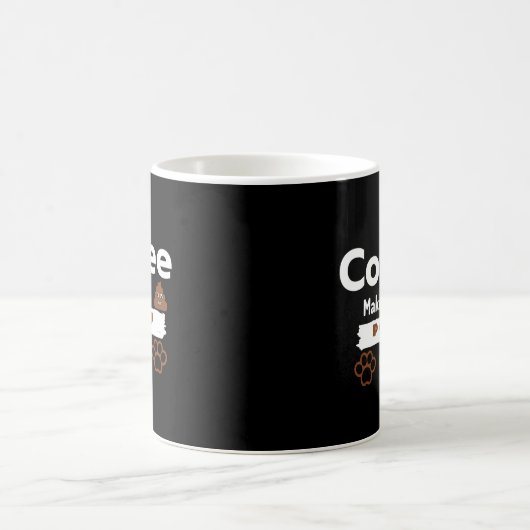 Coffee Makes Me Poop – Funny Coffee Mok voor Caffè (Center)