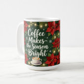 Coffee makes the season bright koffiemok (Voorkant links)