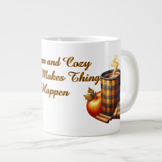 Coffee Makes Things Happen Grote Koffiekop (Voorkant rechts)