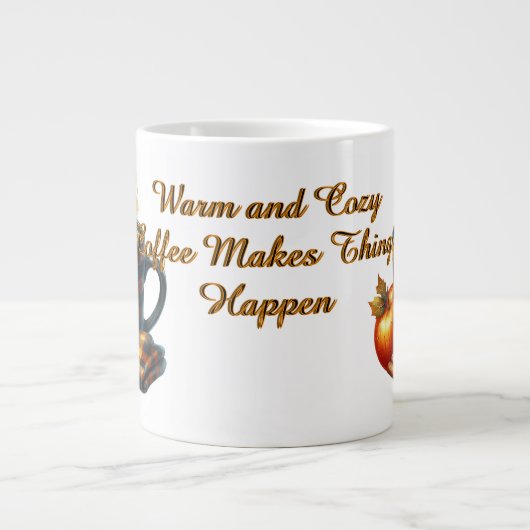 Coffee Makes Things Happen Grote Koffiekop (Voorkant)