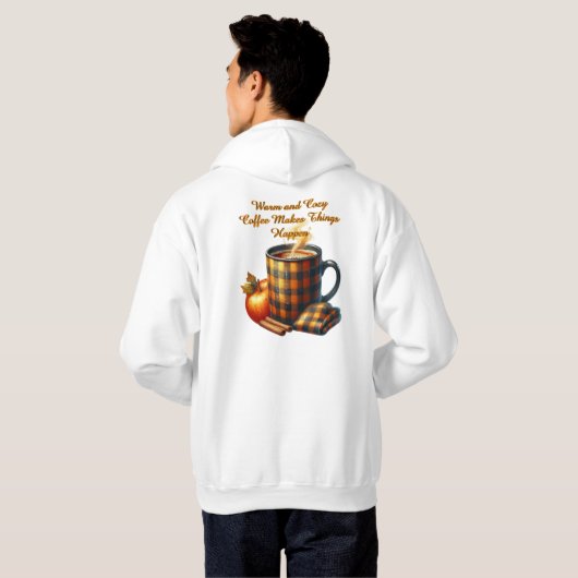Coffee Makes Things Happen Hoodie (Achterkant volledig)