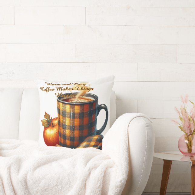 Coffee Makes Things Happen Kussen (Bank)