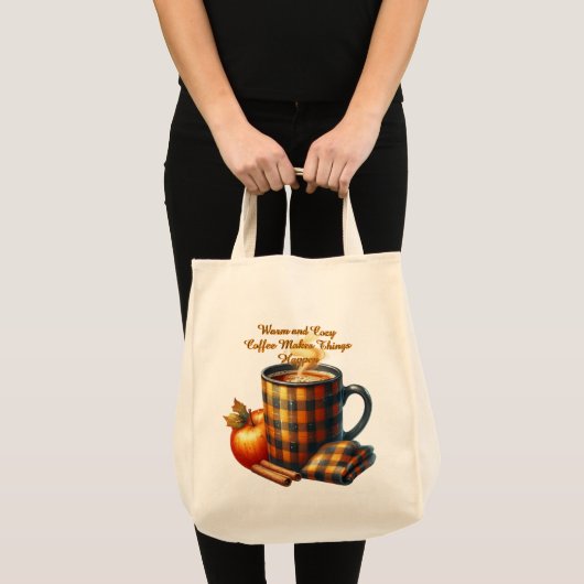 Coffee Makes Things Happen Tote Bag (Voorkant (product))
