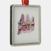 Coffee Mama Metalen Ornament (Rechts)