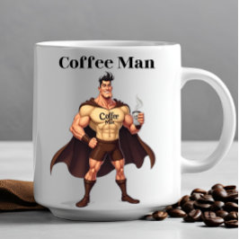 COFFEE MAN PAUZE TIJD Funny Novelty Kantoor Gift Koffiemok