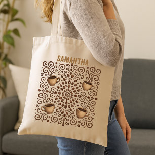 Coffee Mandala Tote Bag