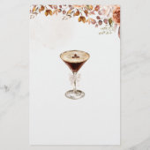 Coffee Martini What Groom Say Bridal Shower Game (Achterkant)