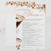Coffee Martini What Groom Say Bridal Shower Game (Voorkant / Achterkant)