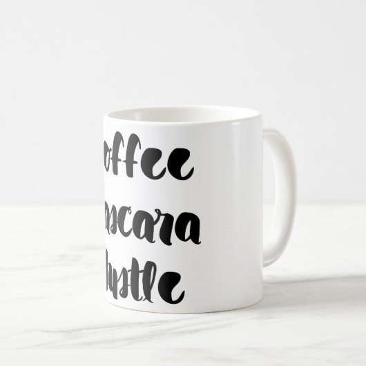 Coffee Mascara Hustle Koffiemok (Voorkant rechts)