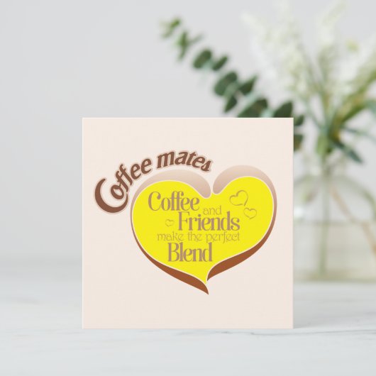 Coffee mates kaart (Staand voorkant)