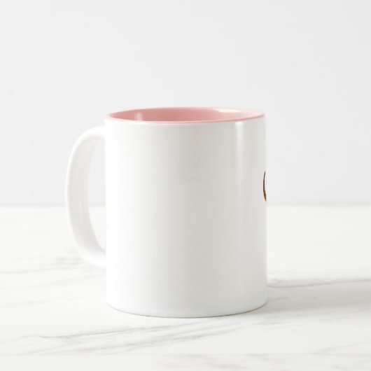 Coffee mates tweekleurige koffiemok (Voorkant links)