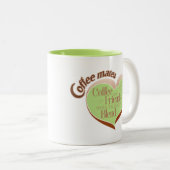 Coffee mates tweekleurige koffiemok (Voorkant rechts)