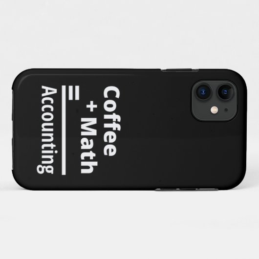 Coffee + Math = Accounting Case-Mate iPhone Case (Achterkant (horizontaal))