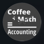 Coffee   Math = Accounting Grote Klok<br><div class="desc">Coffee   Math = Accounting</div>