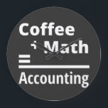 Coffee   Math = Accounting Grote Klok<br><div class="desc">Coffee   Math = Accounting</div>