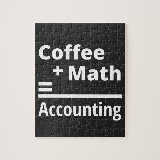 Coffee + Math = Accounting Legpuzzel (Verticaal)