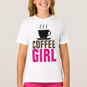 COFFEE MEISJE KINDEREN TIENER T-SHIRTS