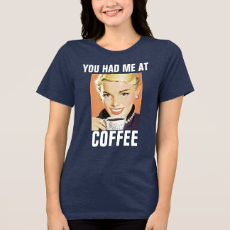 COFFEE MEISJE RETRO T-SHIRT