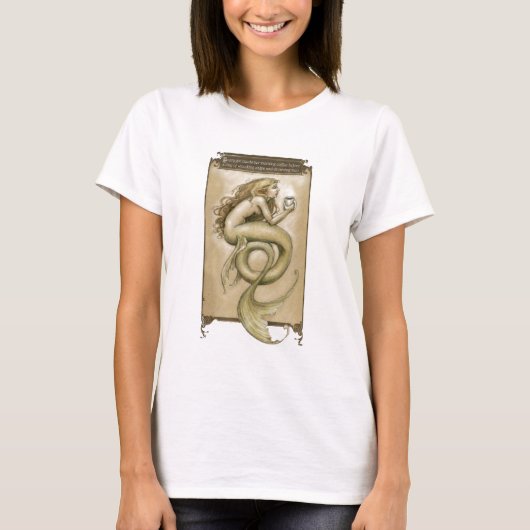 Coffee Mermaid teshirt T-shirt (Voorkant)