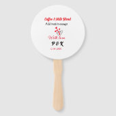 Coffee & milk blend love couple coffee red heart n handwaaier (Achterkant)