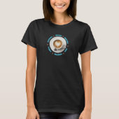 Coffee Milk Heart Design T-shirt (Voorkant)