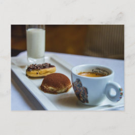 Coffee Milk pastries Hot Cocaca Briefkaart