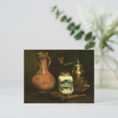 Coffee Mill Pipe Hoesje & Jug Van Gogh Fine Art Briefkaart (Staand voorkant)