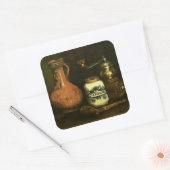 Coffee Mill Pipe Hoesje & Jug Van Gogh Fine Art Vierkante Sticker (Envelop)