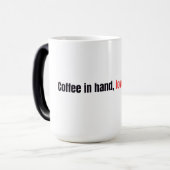 Coffee Mind Mok – “Koffie in de hand, liefde in ge (Voorkant links)