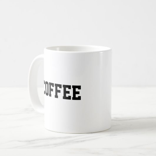 Coffee minimalist mug koffiemok (Voorkant links)
